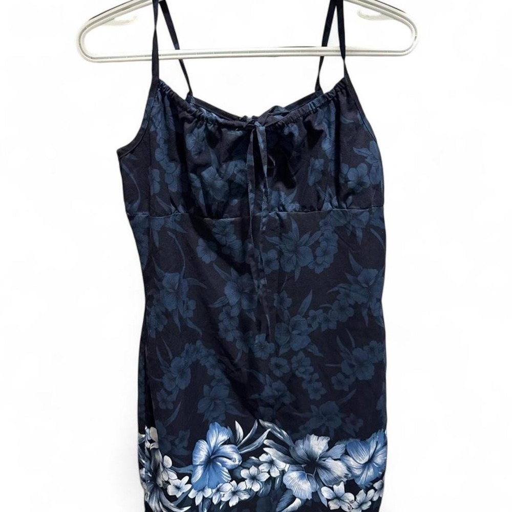 Y2K 00s Hawaiian Vacation Dress Coconut Pier
